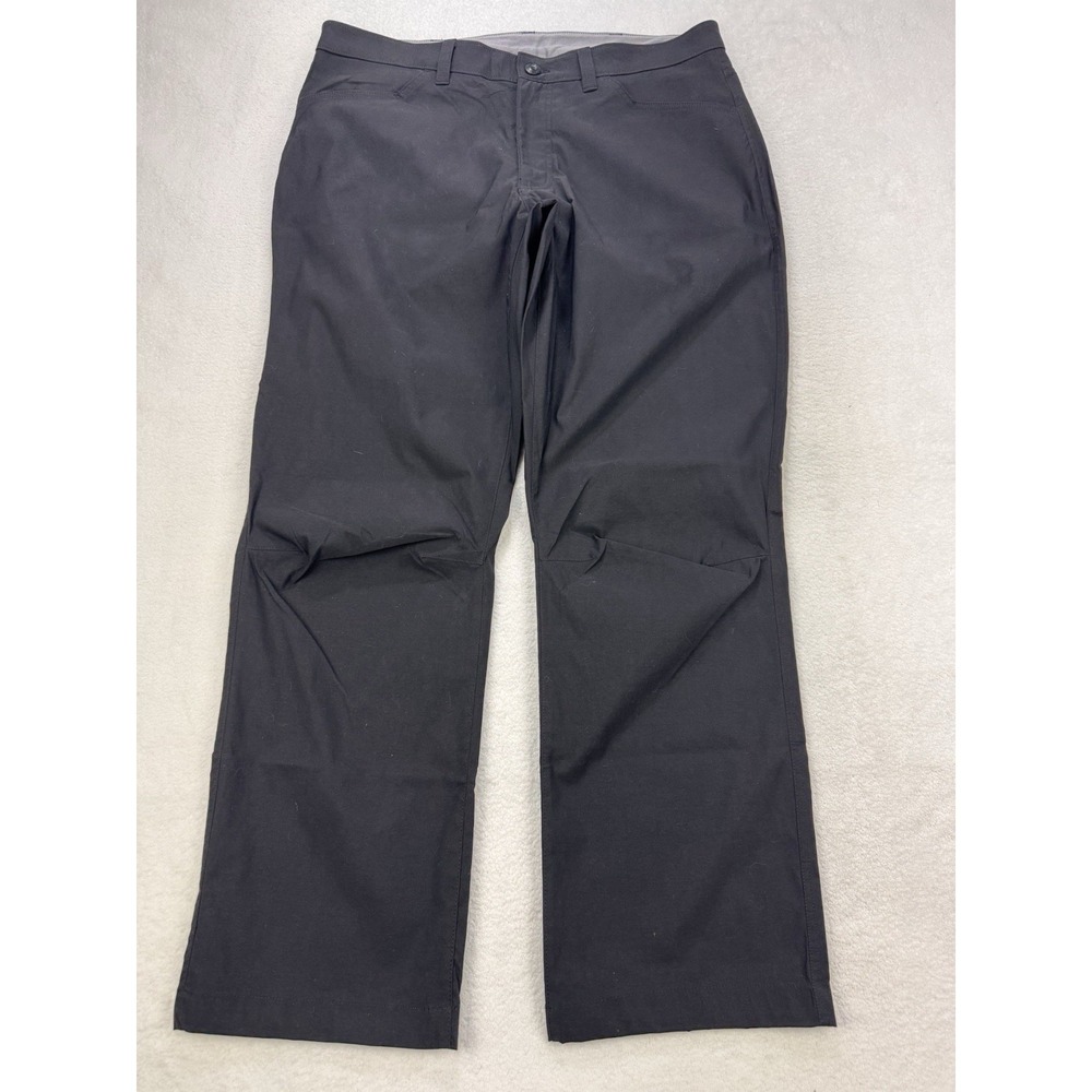 Eddie Bauer Tech Pants Men Black 36X30 Hiking Lightweight Packable Gorpcore